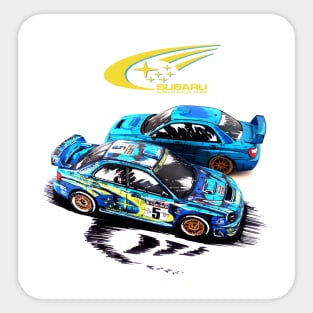 Animauto - Impreza WRC Bugeye 2001 Sticker